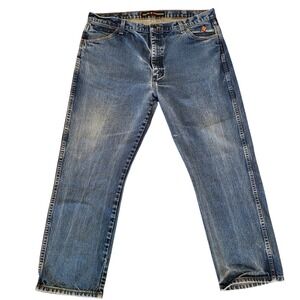 Wrangler Flame Resistant FR 13 Original Fit Mens 40x30 Blue Jeans HRC2 2112